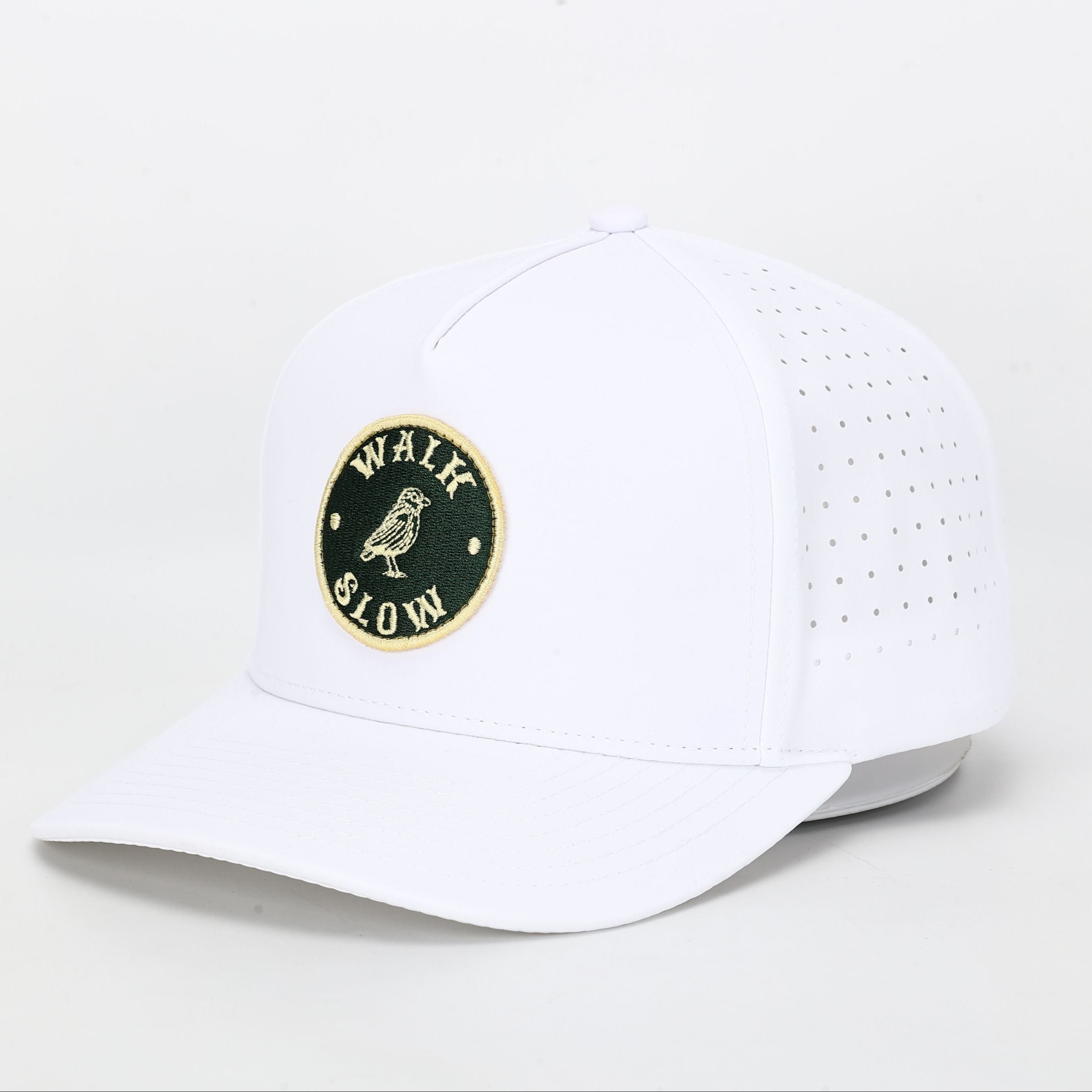 On Course Lid: "Walk Slow"